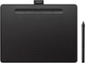 Front. Wacom - Intuos Graphic Drawing Tablet for Mac, PC, Chromebook & Android (Medium) with Software Included (Wireless) - Black.