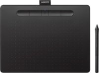 Wacom - Intuos Graphic Drawing Tablet for Mac, PC, Chromebook & Android (Medium) with Software Included (Wireless) - Black - Front_Zoom