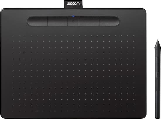wacom intuos wireless graphic drawing tablet medium with bonus software included black