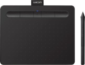 Wacom - Intuos Graphic Drawing Tablet for Mac, PC, Chromebook & Android (Small) with Software Included (Wireless) - Black - Front_Zoom