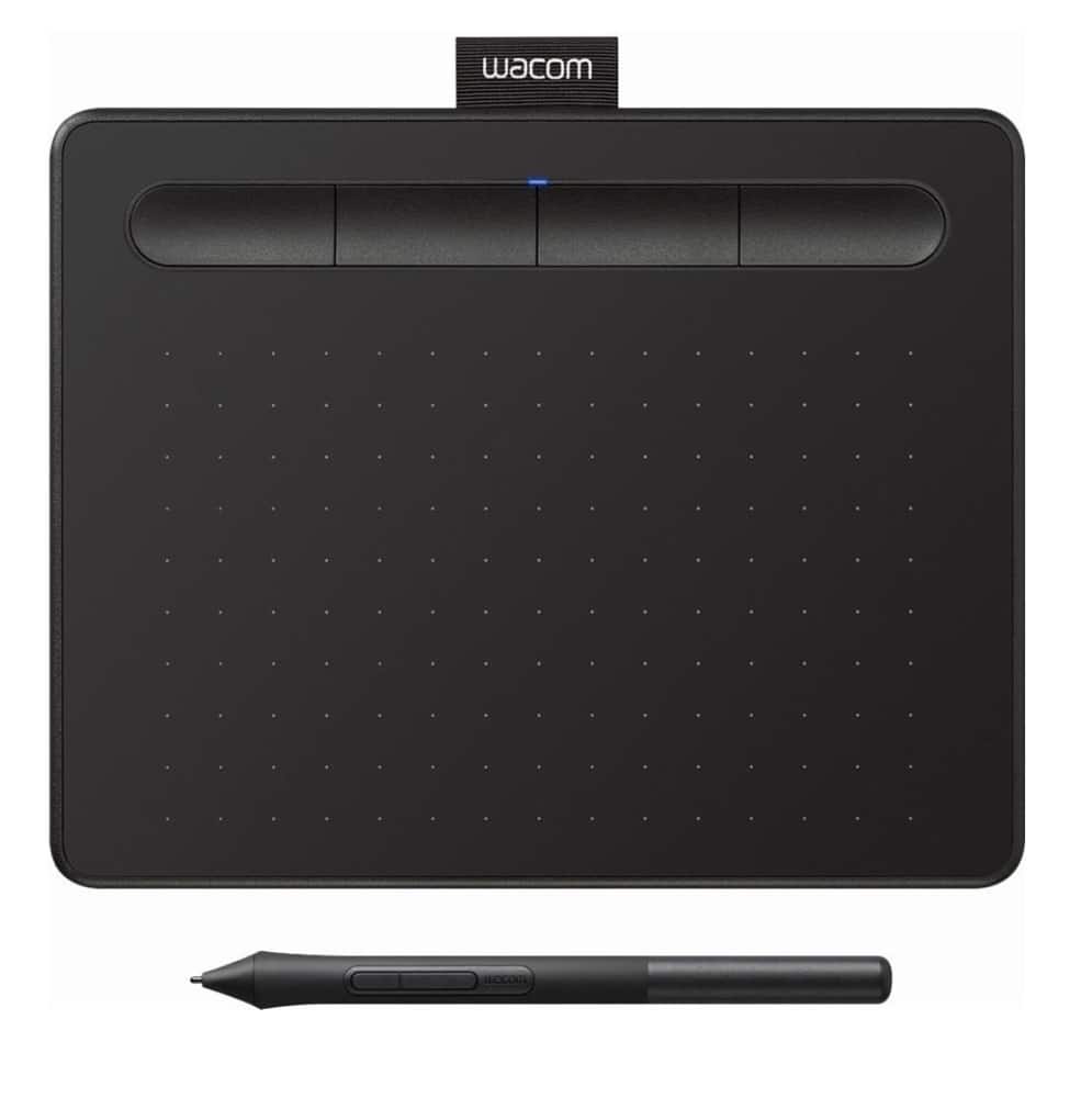 Back. Wacom - Intuos Graphic Drawing Tablet for Mac, PC, Chromebook & Android (Small) with Software Included - Black.
