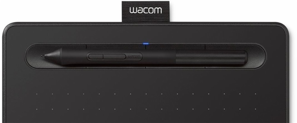Angle View: Wacom - Intuos Pro Pen Drawing Tablet (Medium) - Black