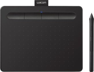 Wacom - Intuos Graphic Drawing Tablet for Mac, PC, Chromebook & Android (Small) with Software Included - Black - Front_Zoom