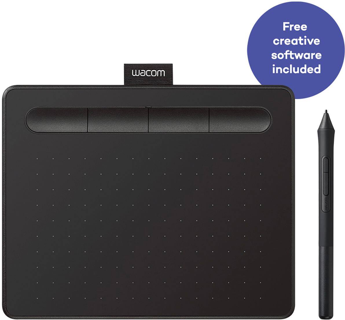 Alt View 18. Wacom - Intuos Graphic Drawing Tablet for Mac, PC, Chromebook & Android (Small) with Software Included - Black.