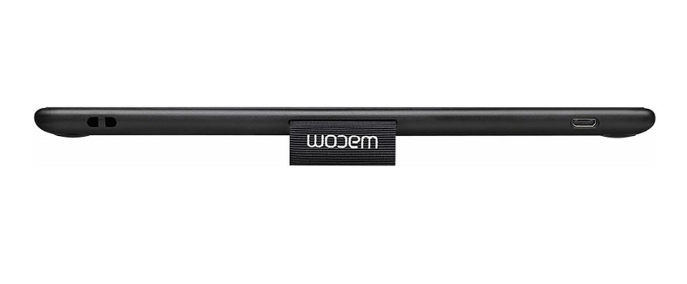 Left View: Wacom - Intuos Pro Pen Drawing Tablet (Medium) - Black