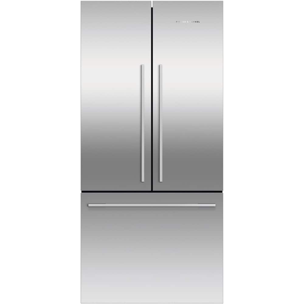 Fisher & Paykel - ActiveSmart 16.9 Cu. Ft. French Door Counter-Depth Refrigerator - Stainless Steel - Front_Zoom