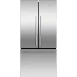 Fisher & Paykel - ActiveSmart 16.9 Cu. Ft. French Door Counter-Depth Refrigerator - Stainless Steel