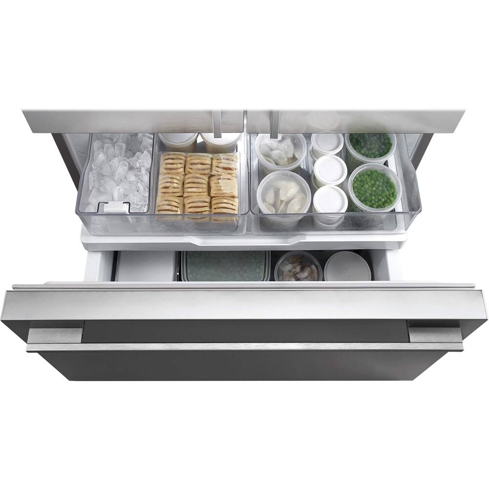 Alt View 12. Fisher & Paykel - ActiveSmart 17.1 Cu. Ft. Bottom-Freezer Counter-Depth Refrigerator - Stainless Steel.