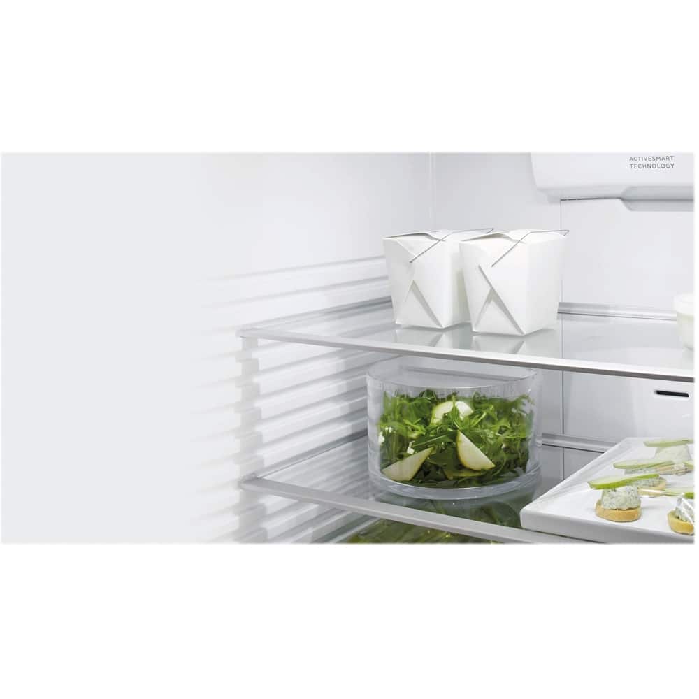 Alt View 14. Fisher & Paykel - ActiveSmart 17.1 Cu. Ft. Bottom-Freezer Counter-Depth Refrigerator - Stainless Steel.