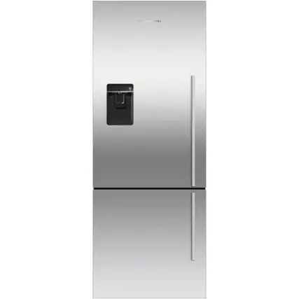Front. Fisher & Paykel - ActiveSmart 13.4 Cu. Ft. Bottom-Freezer Counter-Depth Refrigerator - Stainless Steel.