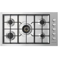 Fisher & Paykel - 35.4" Gas Cooktop - Stainless steel - Front_Zoom