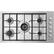 Front. Fisher & Paykel - 35.5" Gas Cooktop - Stainless Steel.