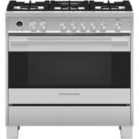 Fisher & Paykel - 4.9 Cu. Ft. Self-Cleaning Freestanding Dual Fuel Convection Range - Stainless Steel - Front_Zoom