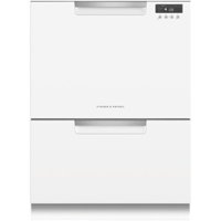 Fisher & Paykel - 24" Front Control Built-In Dishwasher - White - Front_Zoom
