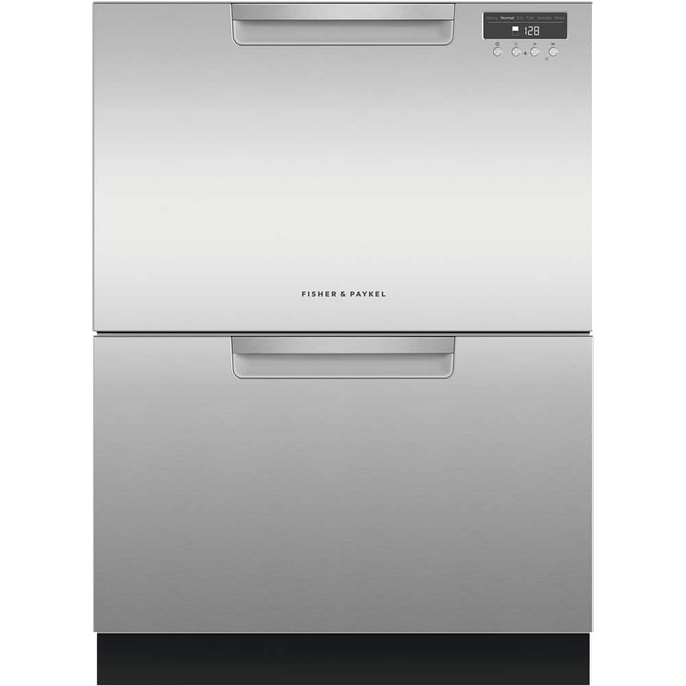 Fisher & Paykel - 24" Front Control Built-In Dishwasher - Stainless Steel
