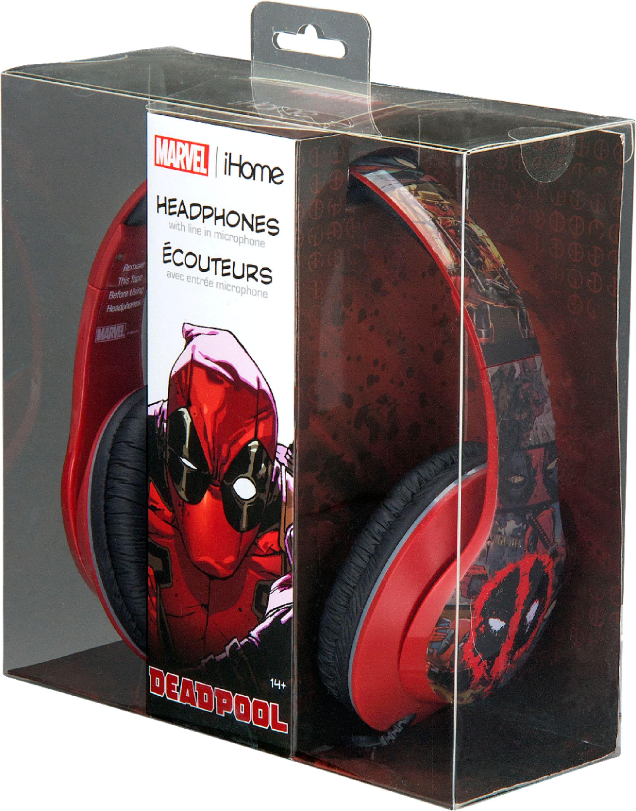 Best Buy Deadpool Wired Over the Ear Headphones Black VI M40DL.FXV8