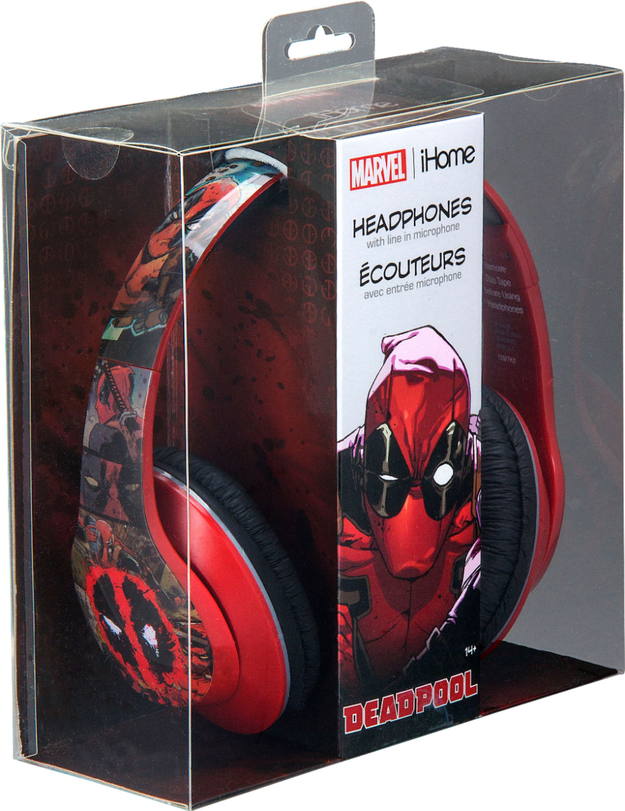 Best Buy Deadpool Wired Over the Ear Headphones Black VI M40DL.FXV8