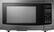 Front. Insignia™ - 1.1 Cu. Ft. Microwave - Black Stainless Steel.