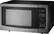 Left. Insignia™ - 1.1 Cu. Ft. Microwave - Black Stainless Steel.