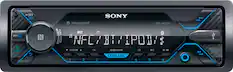 Front. Sony - In-Dash Digital Media Receiver - Built-in Bluetooth - Satellite Radio-ready - Black.