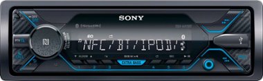 Sony - In-Dash Digital Media Receiver - Built-in Bluetooth - Satellite Radio-ready - Black - Front_Zoom