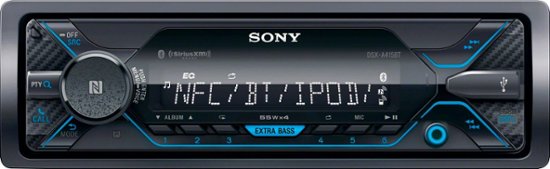 Front Zoom. Sony - In-Dash Digital Media Receiver - Built-in Bluetooth - Satellite Radio-ready - Black.