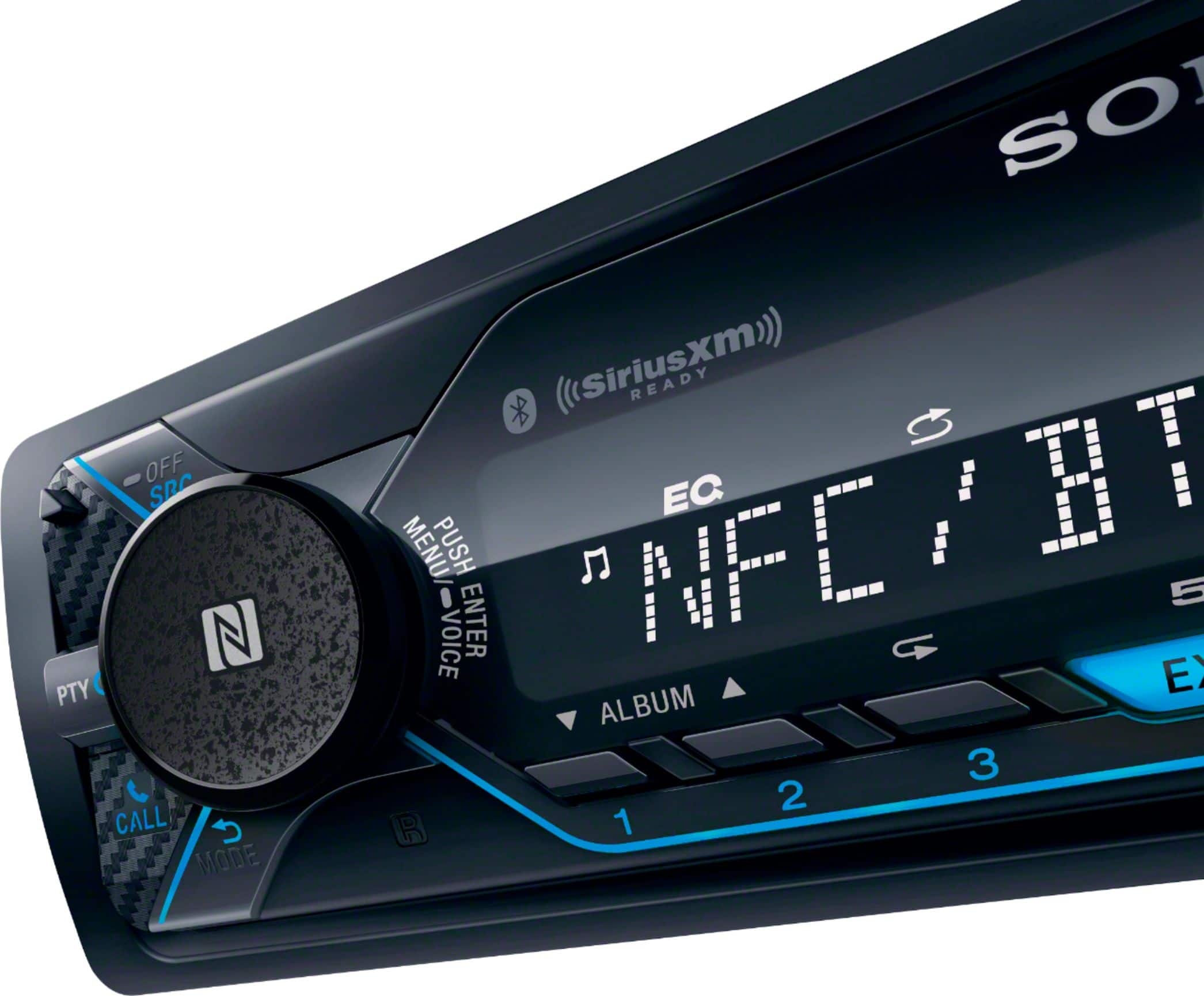 Alt View 11. Sony - In-Dash Digital Media Receiver - Built-in Bluetooth - Satellite Radio-ready - Black.