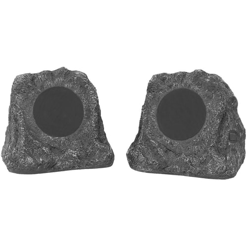 Victrola Innovative Technology Wireless Waterproof Rechargeable Bluetooth Outdoor Rock Speakers - Pair