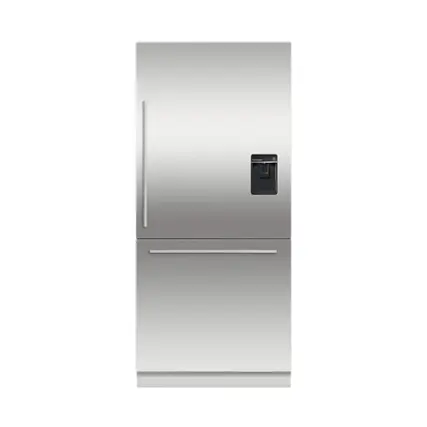 Front. Fisher & Paykel - ActiveSmart 16.8 Cu. Ft. Bottom-Freezer Built-In Refrigerator - White.