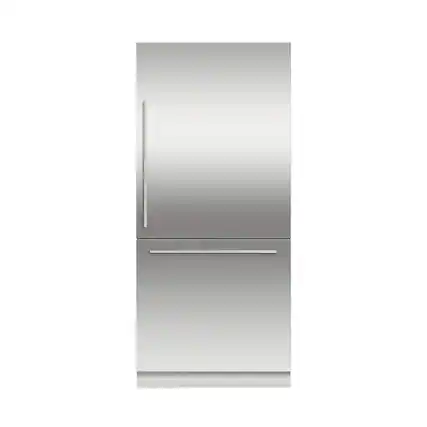 Front. Fisher & Paykel - ActiveSmart 16.8 Cu. Ft. Bottom-Freezer Built-In Refrigerator - Custom Panel Ready.