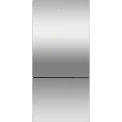 Front. Fisher & Paykel - ActiveSmart 17.5 Cu. Ft. Bottom-Freezer Counter-Depth Refrigerator - Stainless Steel.