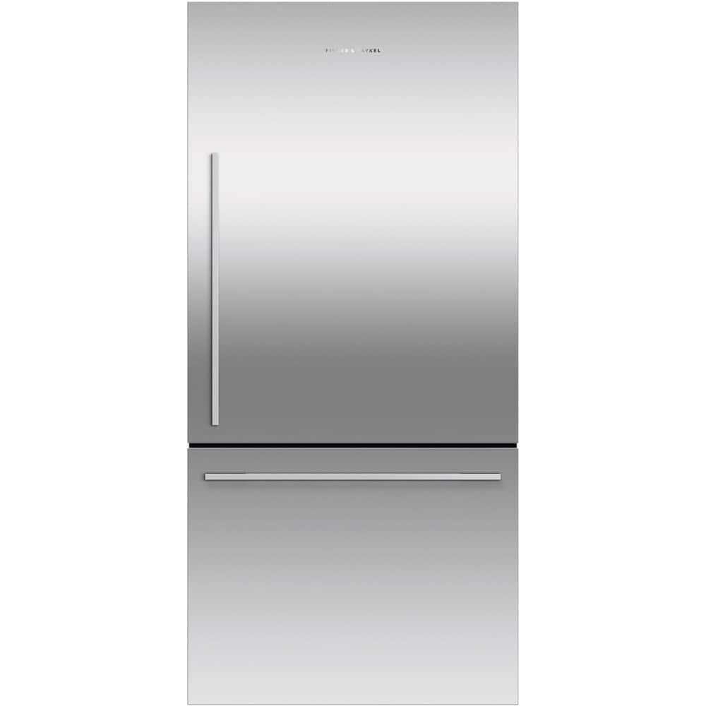Fisher & Paykel - ActiveSmart 17.1 Cu. Ft. Bottom-Freezer Counter-Depth Refrigerator - Stainless Steel - Front_Zoom
