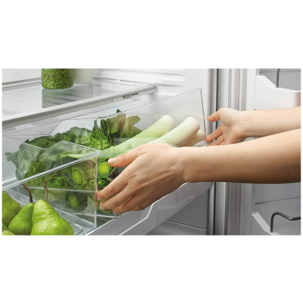 Alt View 15. Fisher & Paykel - ActiveSmart 17.1 Cu. Ft. Bottom-Freezer Counter-Depth Refrigerator - Stainless Steel.