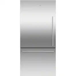 Fisher & Paykel - ActiveSmart 17.1 Cu. Ft. Bottom-Freezer Counter-Depth Refrigerator - Stainless Steel