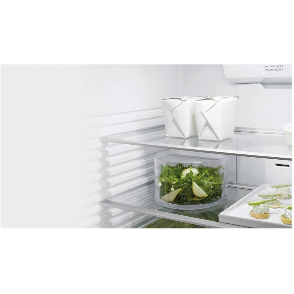 Alt View 15. Fisher & Paykel - ActiveSmart 17.1 Cu. Ft. Bottom-Freezer Counter-Depth Refrigerator - Stainless Steel.