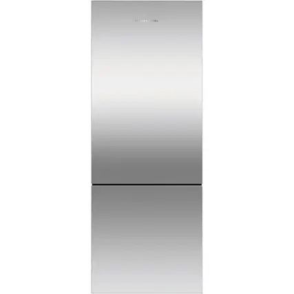 Front. Fisher & Paykel - ActiveSmart 13.5 Cu. Ft. Bottom-Freezer Counter-Depth Refrigerator - Ezkleen Stainless Steel.