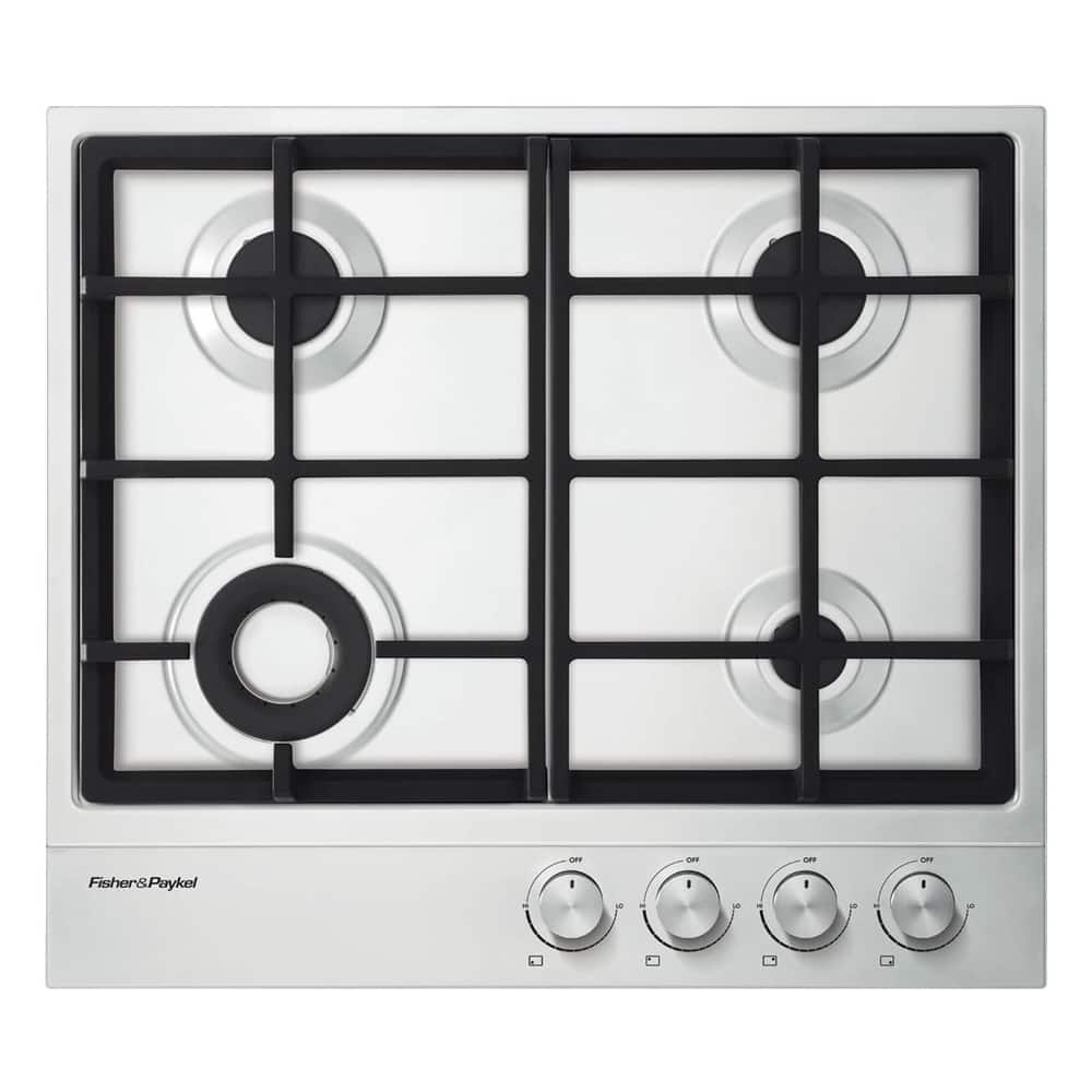 Front. Fisher & Paykel - 23.6" Gas Cooktop - Stainless Steel.