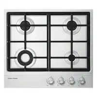 Fisher & Paykel - 23.6" Gas Cooktop - Stainless Steel - Front_Zoom