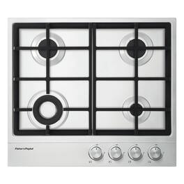 Fisher & Paykel - 23.6" Gas Cooktop - Stainless Steel