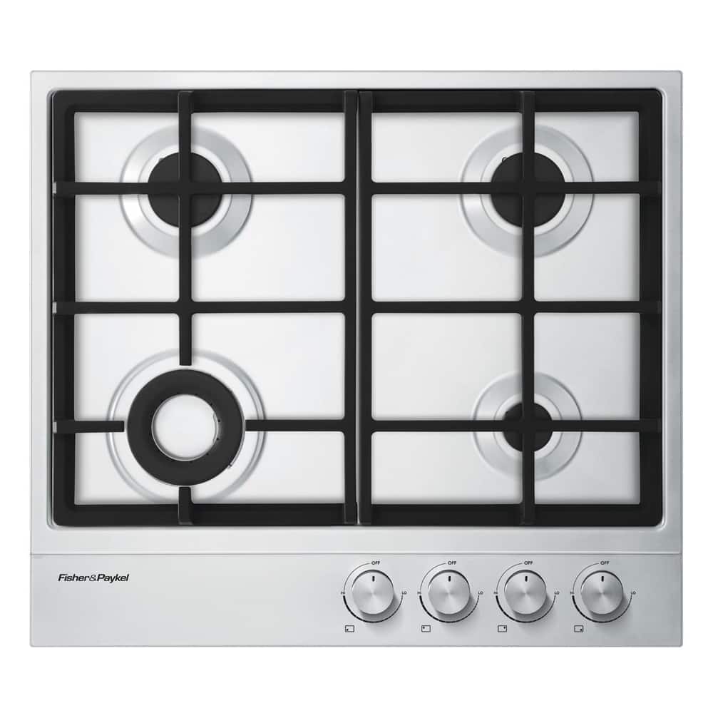 Alt View 11. Fisher & Paykel - 23.6" Gas Cooktop - Stainless Steel.