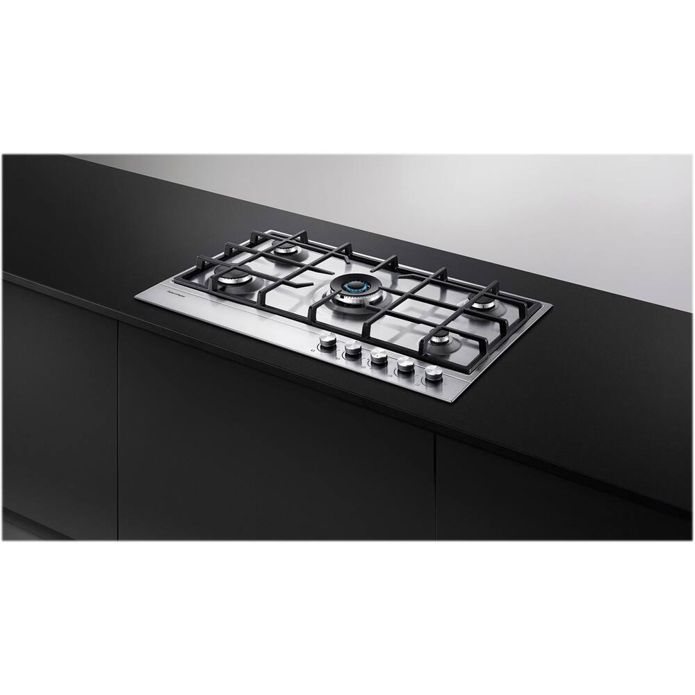 Alt View 11. Fisher & Paykel - 29.5" Gas Cooktop - Stainless Steel.