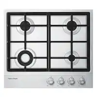 Fisher & Paykel - 23.6" Gas Cooktop - Stainless Steel - Front_Zoom
