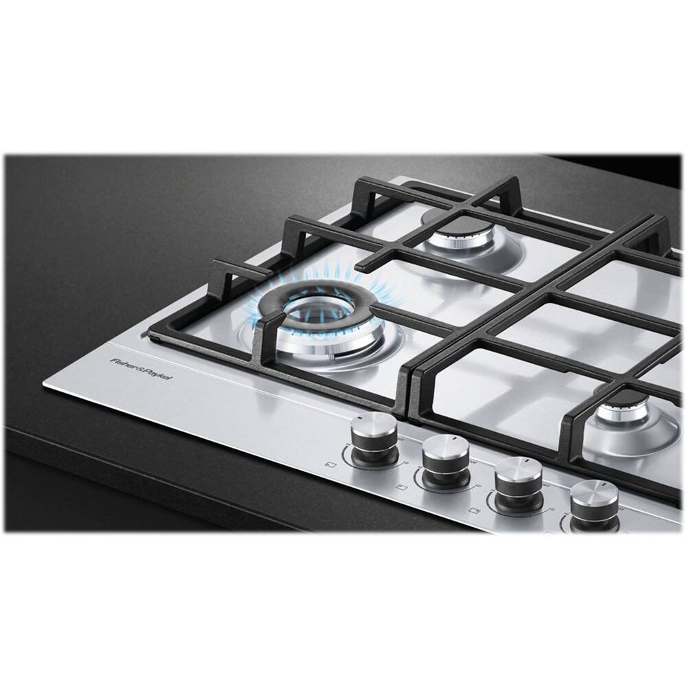 Alt View 15. Fisher & Paykel - 23.6" Gas Cooktop - Stainless Steel.