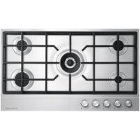 Fisher & Paykel - 35.4" Gas Cooktop - Stainless Steel - Front_Zoom