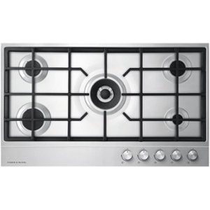 Fisher & Paykel - 35.4" Gas Cooktop - Stainless Steel