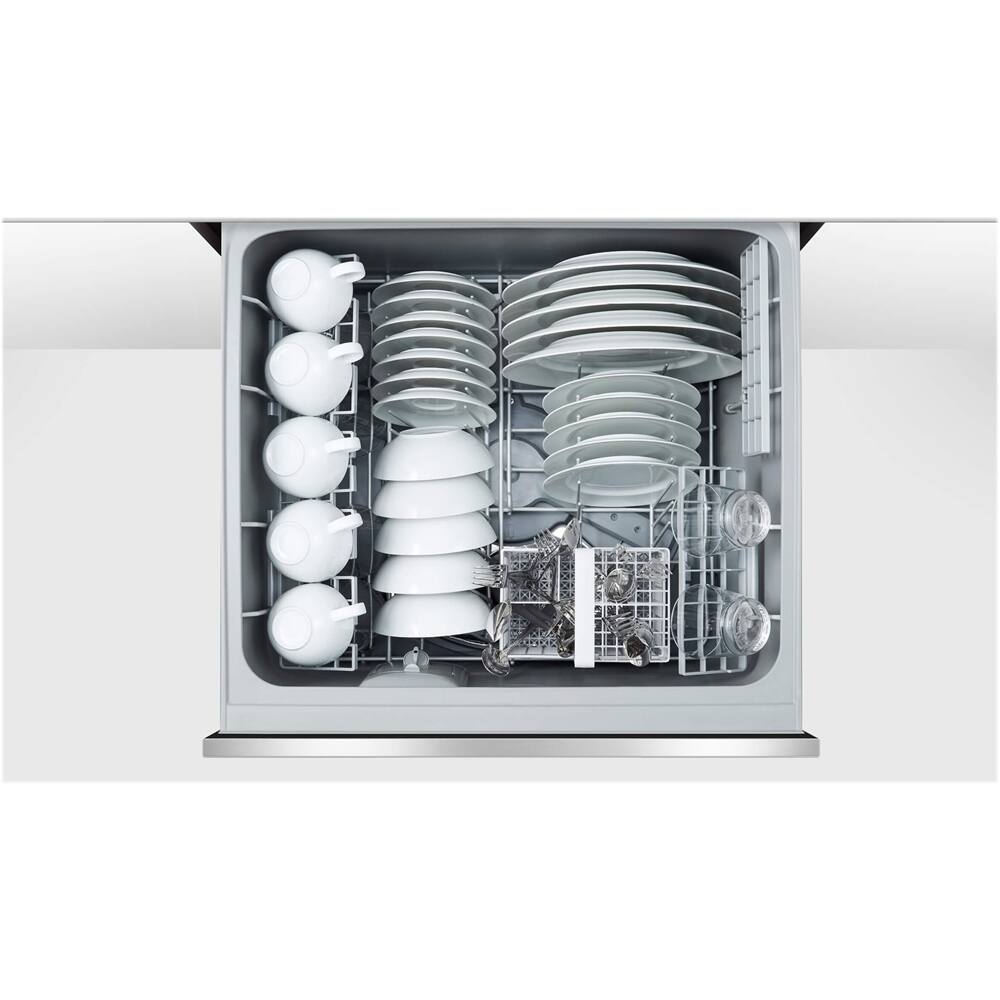 Alt View 11. Fisher & Paykel - 24" Front Control Built-In Dishwasher - Stainless Steel.