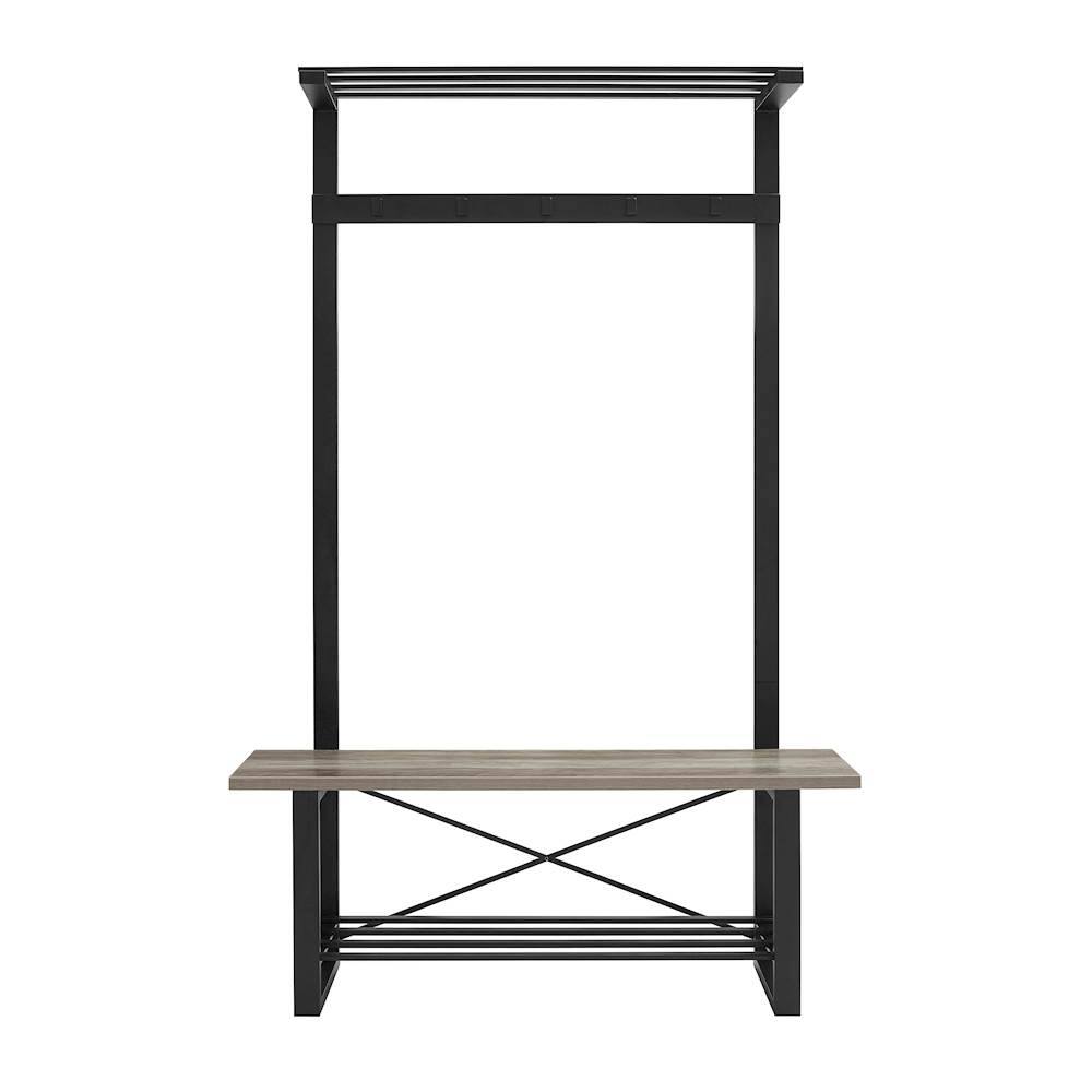 Best Buy Walker Edison Hall Tree Gray Wash BBT72URBGW