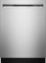 KitchenAid - 24" Front Control Tall Tub Built-In Dishwasher with Stainless Steel Tub - Stainless steel - Front_Standard