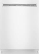 KitchenAid - 24" Front Control Tall Tub Built-In Dishwasher with Stainless Steel Tub - White - Front_Standard