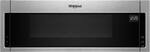 Whirlpool - 1.1 Cu. Ft. Low Profile Over-the-Range Microwave Hood Combination - Stainless steel - Front_Standard